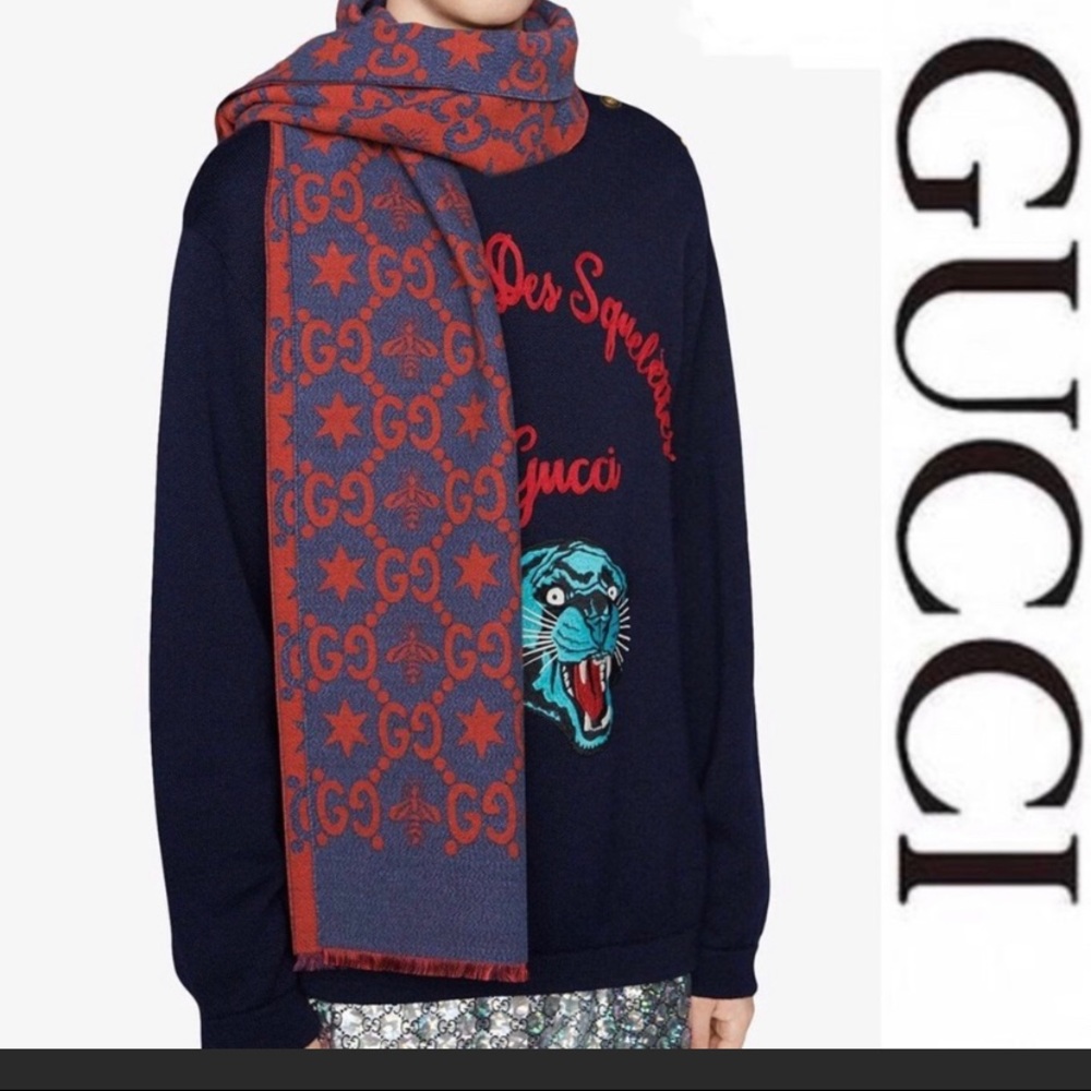 Gucci wool unisex scarf